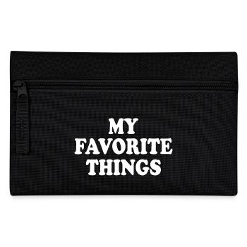 my favorite things - Pencil Case - black - Front