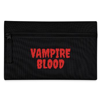 Vampire Blood Horror Typographie Design - Trousse - noir - Devant
