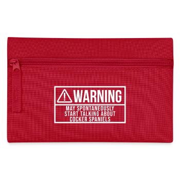 Cocker Spaniel - Pencil Case - red - Front