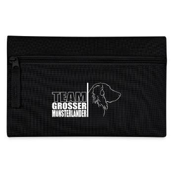 TEAM Grosser Münsterländer Hunde Hund Wilsigns - Federtasche - Schwarz - Vorne