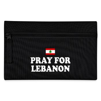 Pray for lebanon - Pencil Case - black - Front
