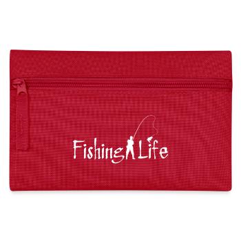 Fishing Life Logo Tee - Pencil Case - red - Front