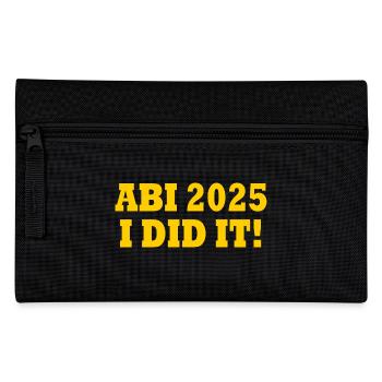 Abi 2025 i did it - Federtasche - Schwarz - Vorne