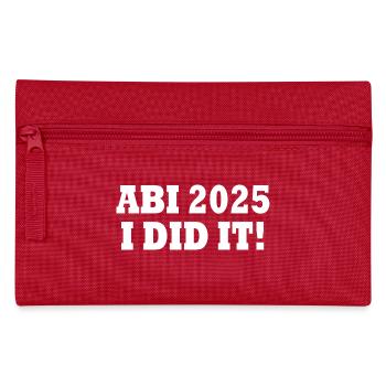 Abi 2025 i did it - Federtasche - Rot - Vorne