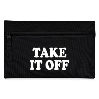 Take it off - Federtasche - Schwarz - Vorne