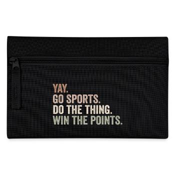 Yay Go Sport mach das Ding Gewinnen Sie die Punkte - Federtasche - Schwarz - Vorne