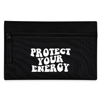 Schützen Sie Ihre Energie, Motivation - Federtasche - Schwarz - Vorne
