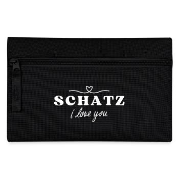 Schatz- I love you - Pencil Case - black - Front
