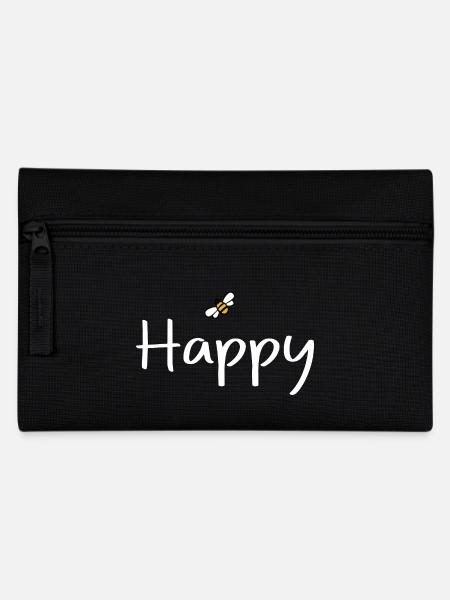 be Happy - Pencil Case - black