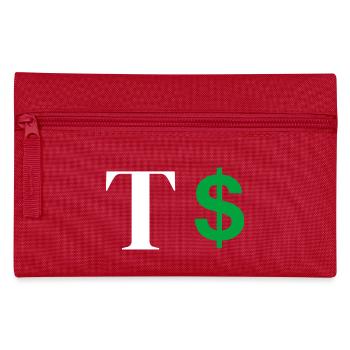 Buchstabe t Dollar - Federtasche - Rot - Vorne