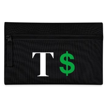 Letter t dollar - Pencil Case - black - Front