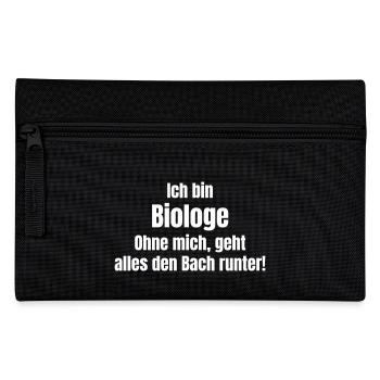 Biologe - Federtasche - Schwarz - Vorne