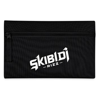 Skibidi Rizz Logo - Federtasche - Schwarz - Vorne