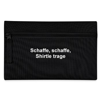 Schaffe, schaffe - Federtasche - Schwarz - Vorne