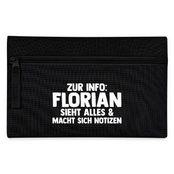 Florian - Pencil Case - black - Front