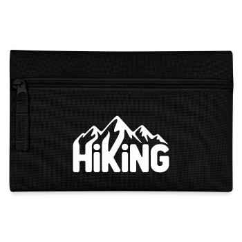 Hiking Typography - Hiking Design - Pencil Case - black - Front