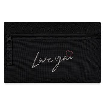 Love you - Federtasche - Schwarz - Vorne