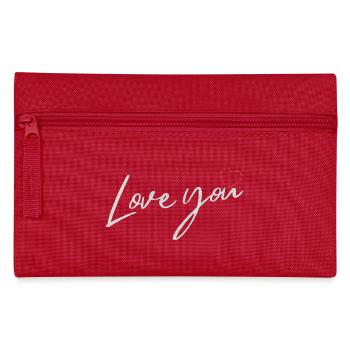 love you Lieblingsmensch - Federtasche - Rot - Vorne