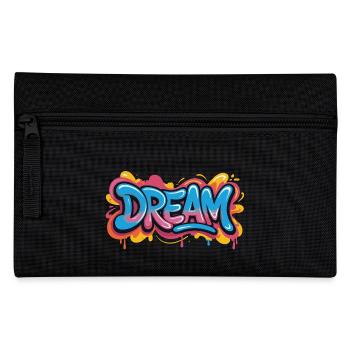 DREAM Graffiti Design voller Farbe und Motivation - Federtasche - Schwarz - Vorne
