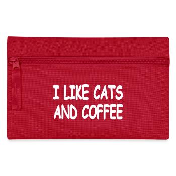 feline - Pencil Case - red - Front