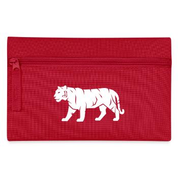 Tiger_Raubkatze_Wild_Tier_Vector_path22 - Pencil Case - red - Front