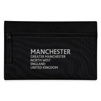 Manchester – England Lyric Design - Federtasche - Schwarz - Vorne
