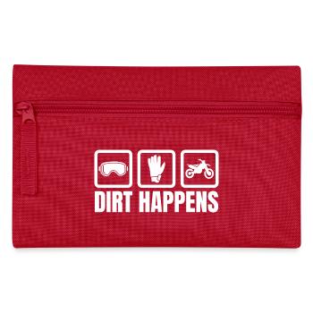 Dirt Happens - Federtasche - Rot - Vorne