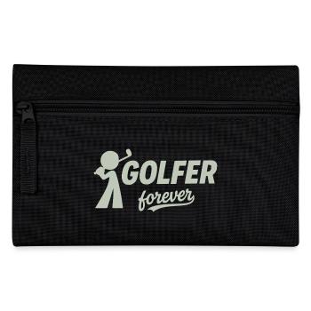 Golfer Forever Silhouette - Pencil Case - black - Front