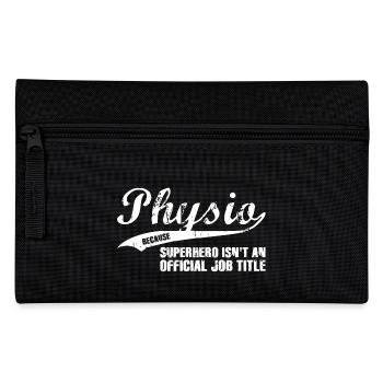 Physio T-Shirt Gift Idea Birthday Funny - Pencil Case - black - Front