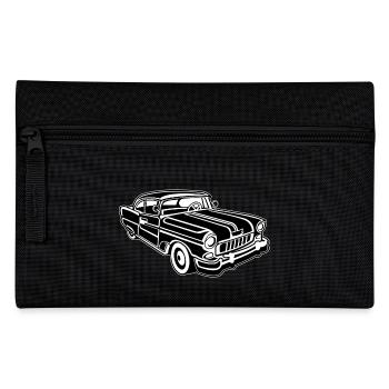 Chevy Cadilac / Muscle Car 02_schwarz weiß - Federtasche - Schwarz - Vorne