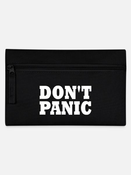 don't panic - Federtasche - Schwarz