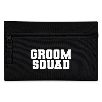 Groom Squad - Cadeau d’enterrement de vie de garçon pour hommes - Trousse - noir - Devant