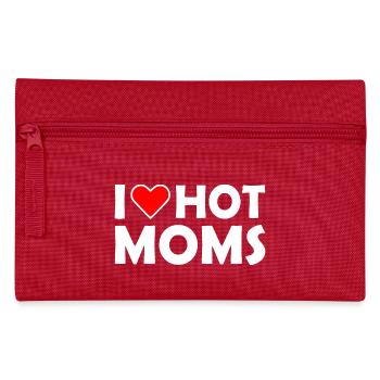I love hot moms - Federtasche - Rot - Vorne