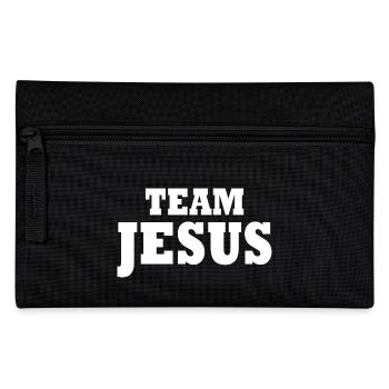 Team jesus - Pencil Case - black - Front