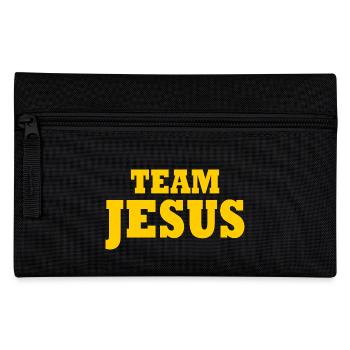 Team jesus - Pencil Case - black - Front
