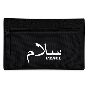 Frieden auf arabisch - Federtasche - Schwarz - Vorne