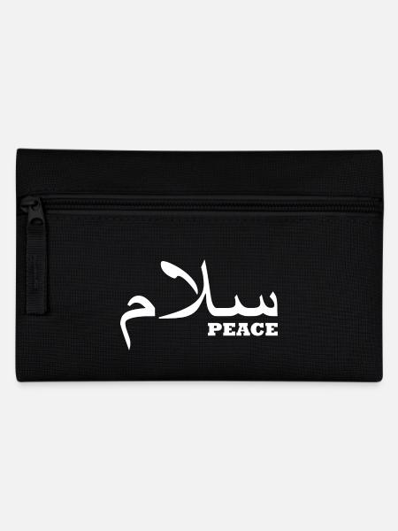 Frieden auf arabisch - Federtasche - Schwarz