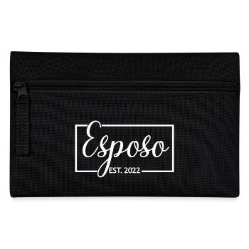 Esposo Est. 2022 Fiançailles pour le mariage du marié - Trousse - noir - Devant