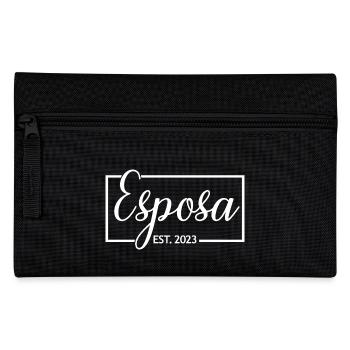 Esposa Est. 2023 Femme pour être mariée Mariage de couple - Trousse - noir - Devant
