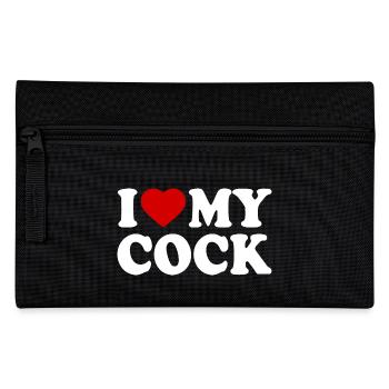 I love my cock - Pencil Case - black - Front