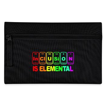 Inklusion ist elementar # - Federtasche - Schwarz - Vorne