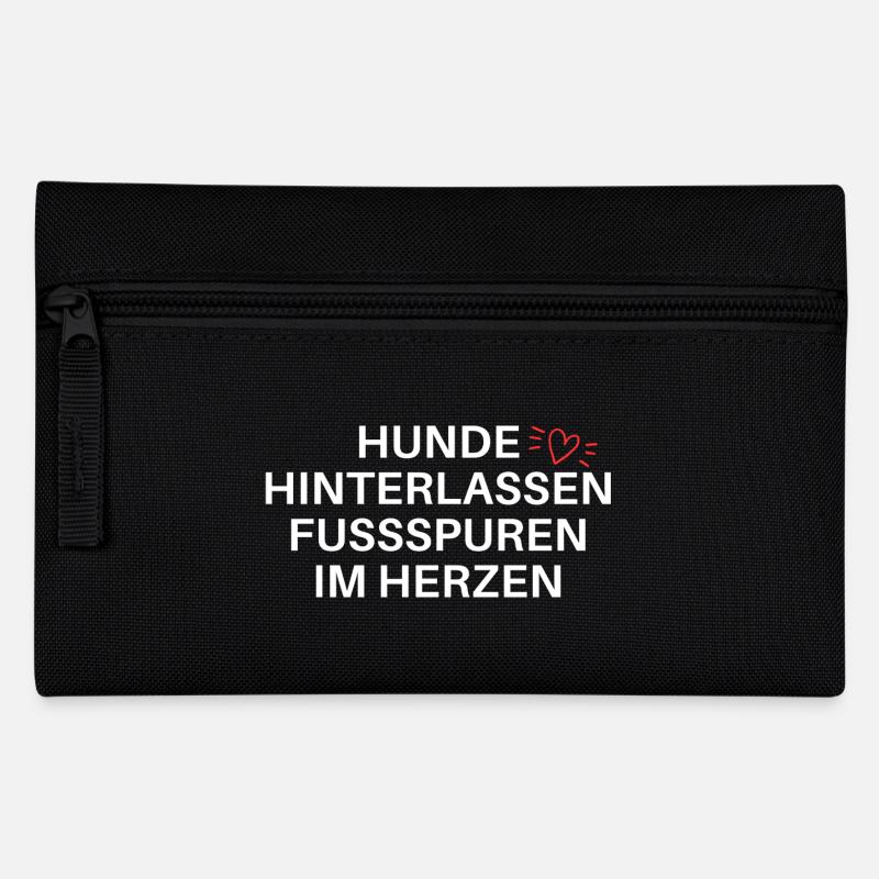 Hundespruch Hundeliebe - Federtasche - Schwarz