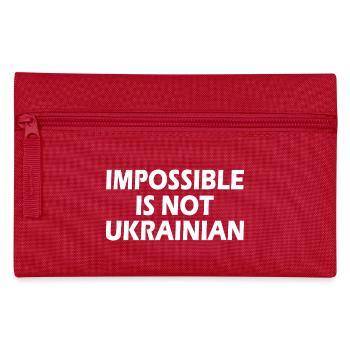 impossible is not ukrainian - ukraine - Trousse - rouge - Devant