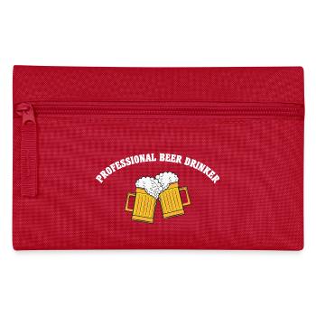 Professional beer drinker - Pencil Case - red - Front