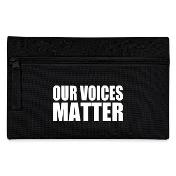 Our voices matter - Federtasche - Schwarz - Vorne