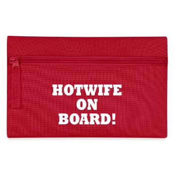 Hotwife on board - Federtasche - Rot - Vorne