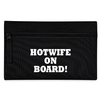 Hotwife on board - Federtasche - Schwarz - Vorne