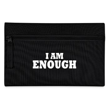 I am enough - Federtasche - Schwarz - Vorne