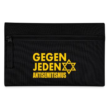 Gegen jeden antisemitismus - Federtasche - Schwarz - Vorne