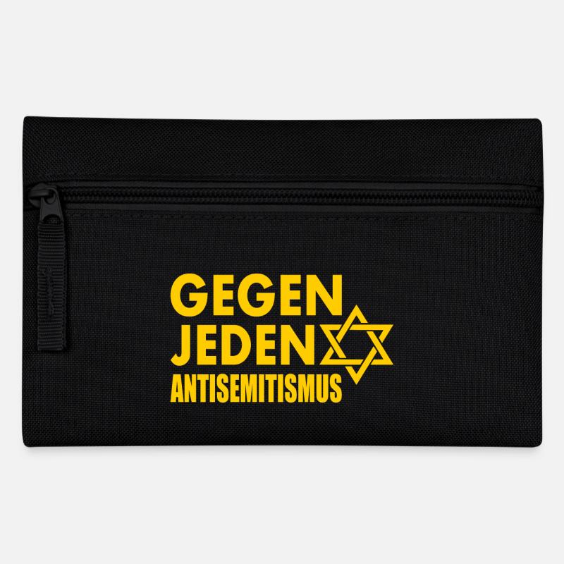 Gegen jeden antisemitismus - Federtasche - Schwarz